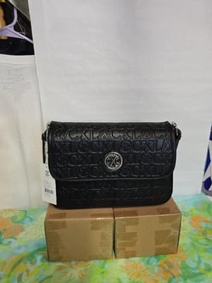 Christian Lacroix CXL Logo Embossed Crossbody Bag - Image 1