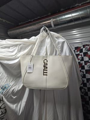 Cavalli Class White Asparagus Sandra Shopper Bag - Image 1