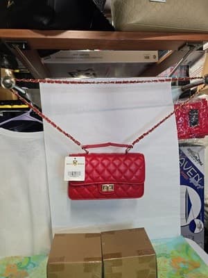 Alfa Bags Quilted Crossbody Bag ABH2402RED - Image 1