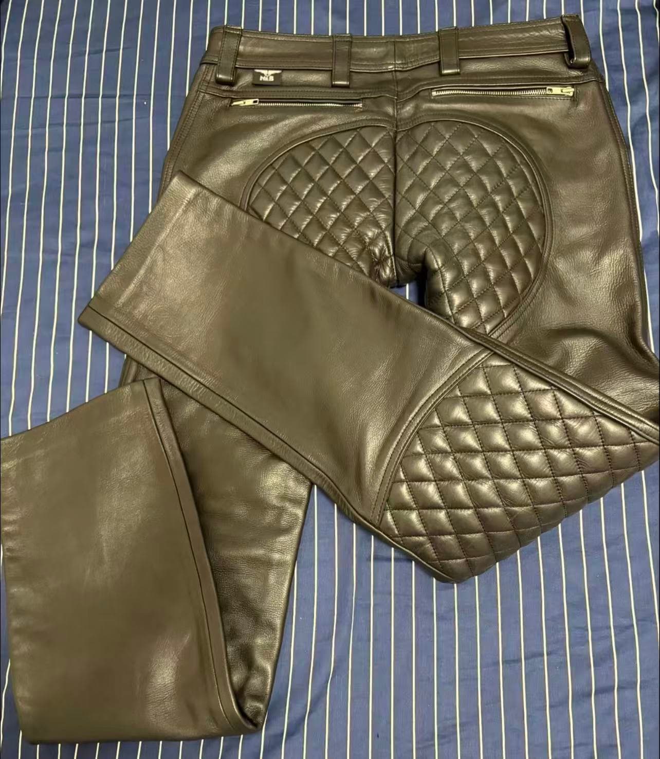 Mister B Leather Padded Sailor Jeans - Thumbnail 5