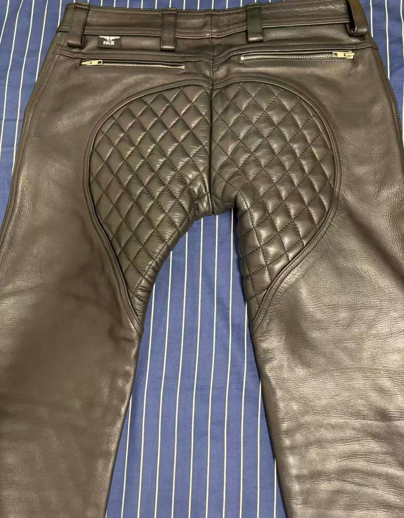 Mister B Leather Padded Sailor Jeans - Thumbnail 6