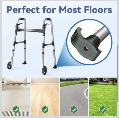 New Loyoda Folding Walker Supports Up To 350 Lbs Weighs Only 6 lbs - Thumbnail 3