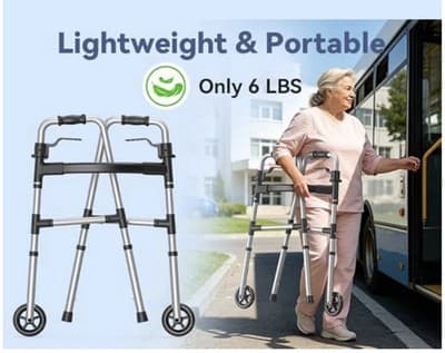 New Loyoda Folding Walker Supports Up To 350 Lbs Weighs Only 6 lbs - Thumbnail 9