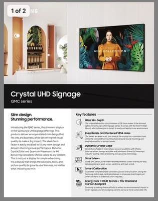 New in Box Samsung 75 in 4K Smart LED Commercial TV/Monitor PRO LED Display - Thumbnail 11