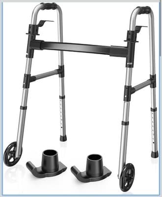 New Loyoda Folding Walker Supports Up To 350 Lbs Weighs Only 6 lbs - Image 1