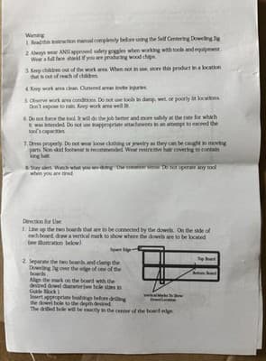 Self Centering Dowel jig- Blue - Thumbnail 7