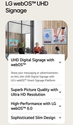 New in Box Lg 75 In UHD Led Backlit LCD Large Format Monitor Display Smart TV - Thumbnail 5