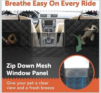 New GoPup! Backseat Cover/Extender/Hammock Hard Bottom Heavy Duty 400lbs/Window - Thumbnail 6