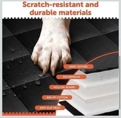 New GoPup! Backseat Cover/Extender/Hammock Hard Bottom Heavy Duty 400lbs/Window - Thumbnail 5