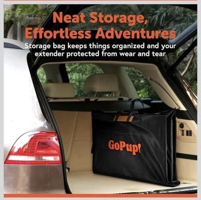New GoPup! Backseat Cover/Extender/Hammock Hard Bottom Heavy Duty 400lbs/Window - Thumbnail 7