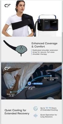New CF-3 Cold Therapy Machine Knee & Shoulder Large 16.8 QT Programmable - Thumbnail 4