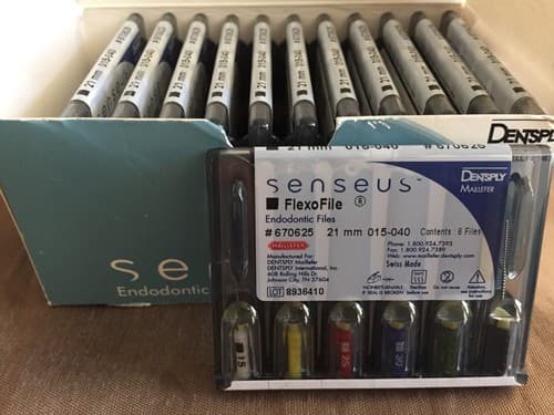 Maillefer Senseus FlexoFile 21mm 015-040 6 File Pack Dental USA - Thumbnail 2