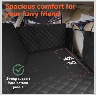 New GoPup! Backseat Cover/Extender/Hammock Hard Bottom Heavy Duty 400lbs/Window - Thumbnail 9