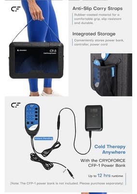 New CF-3 Cold Therapy Machine Knee & Shoulder Large 16.8 QT Programmable - Thumbnail 6