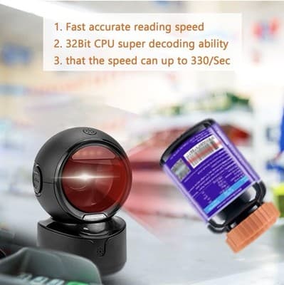 New Omnidirectional Barcode Scanner- NetumScan - Automatic Handsfree 1D/2D - Thumbnail 5