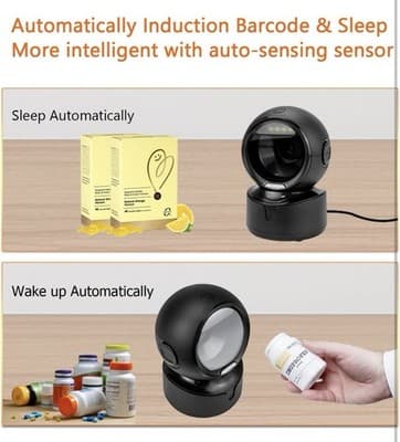 New Omnidirectional Barcode Scanner- NetumScan - Automatic Handsfree 1D/2D - Thumbnail 6