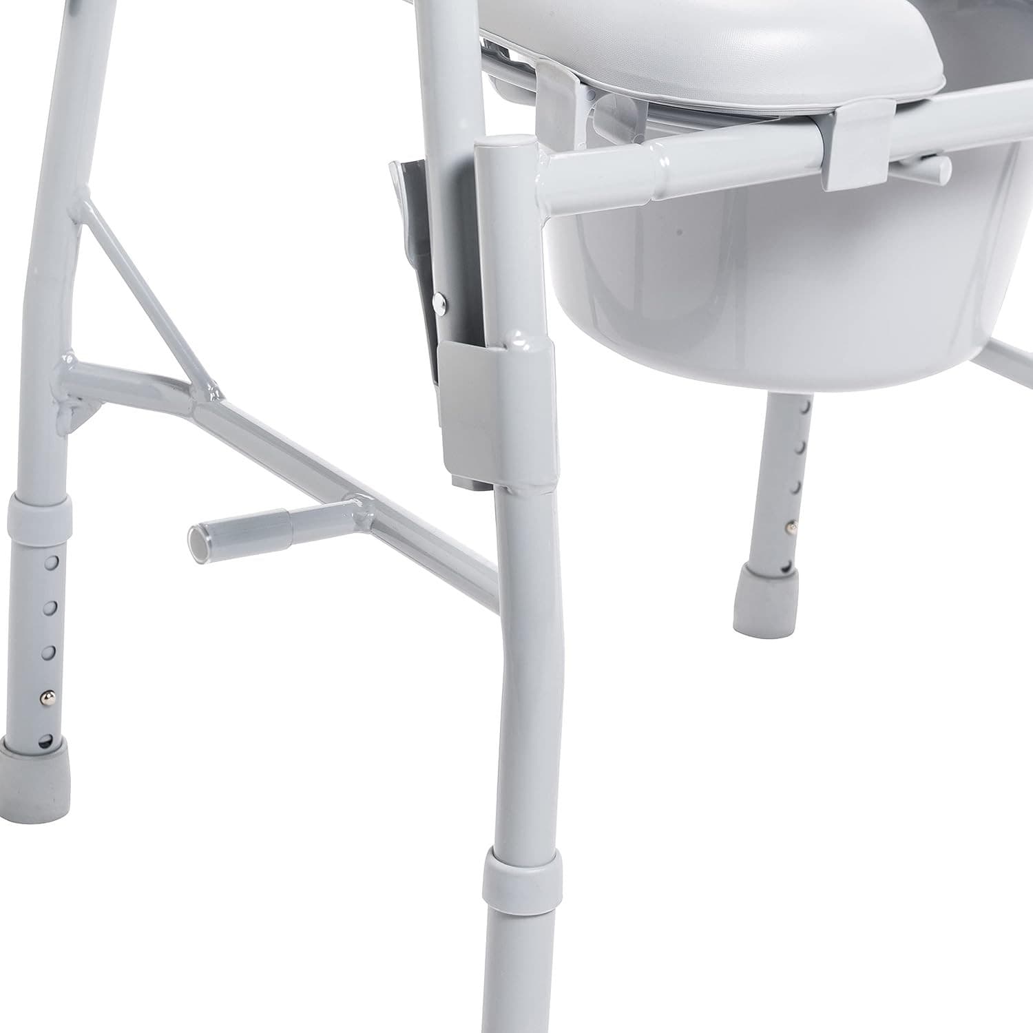 New in Box Drive Medical Commode Chair Mobile Toilet with Padded Seat & Arms