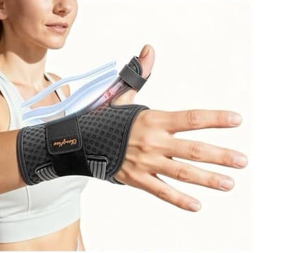 New In Box Ultra Breathable Thumb Brace For Right Or Left Hand