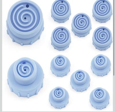Face Care Skin Beauty Set Spare Parts Water Scrub Silicone Tips 10 Pack S/L