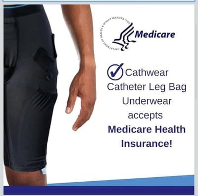 New Cathwear Catheter Leg Bag Underwear Medium - Thumbnail 7