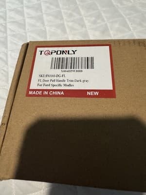 Toponly FL Door Pull Handle Trim Dark grey For Ford - Thumbnail 3