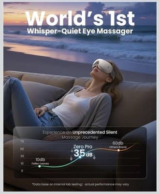 New Bob and Brad Zero Pro Eye Massager - Heat And Cool Compress- Bluetooth - Thumbnail 2