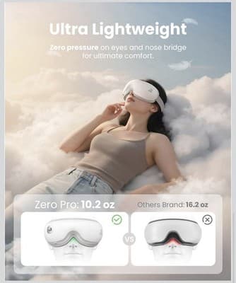 New Bob and Brad Zero Pro Eye Massager - Heat And Cool Compress- Bluetooth - Thumbnail 5