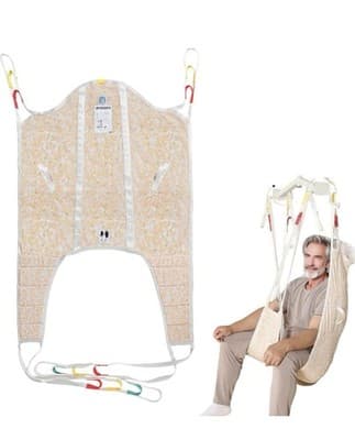 Patient Lift Sling - High Back Divided Leg 500 Lbs New In package