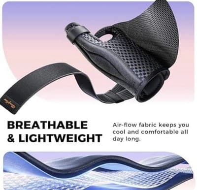 New In Box Ultra Breathable Thumb Brace For Right Or Left Hand - Thumbnail 5