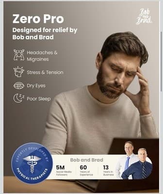 New Bob and Brad Zero Pro Eye Massager - Heat And Cool Compress- Bluetooth - Thumbnail 3