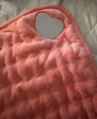 Ultra Soft Bright Pink Plush Electric Heating Pad 12x24 6 Heat Setting + Timer - Thumbnail 3