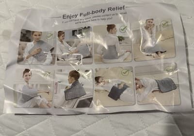 Ultra Soft Bright Pink Plush Electric Heating Pad 12x24 6 Heat Setting + Timer - Thumbnail 7