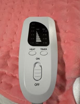 Ultra Soft Bright Pink Plush Electric Heating Pad 12x24 6 Heat Setting + Timer - Thumbnail 4
