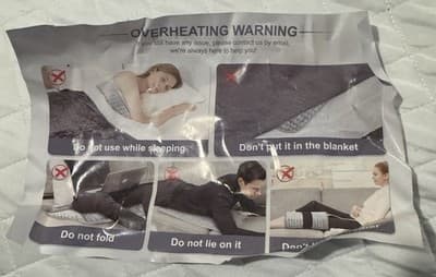 Ultra Soft Bright Pink Plush Electric Heating Pad 12x24 6 Heat Setting + Timer - Thumbnail 6