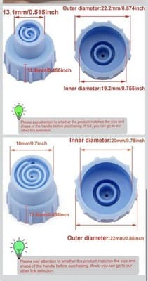 Face Care Skin Beauty Set Spare Parts Water Scrub Silicone Tips 10 Pack S/L - Thumbnail 3