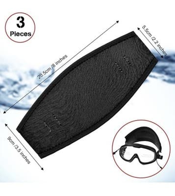 New Neoprene Mask Cover Water Sports 3 Pack Black - Thumbnail 2