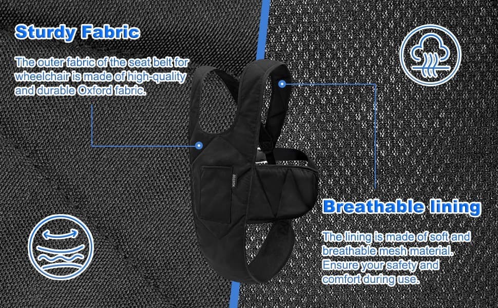 Wheelchair Safety Belt, Anti-Slip Wheelchair Seatbelt, Wheelchair Harness - Thumbnail 9