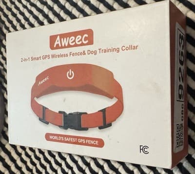 Aweec Wireless Dog Fence GPS Collar Training System - Orange