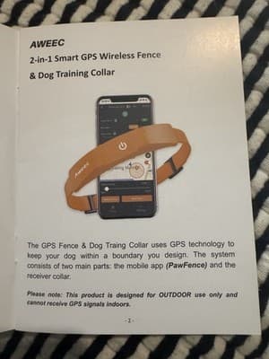 Aweec Wireless Dog Fence GPS Collar Training System - Orange - Thumbnail 10