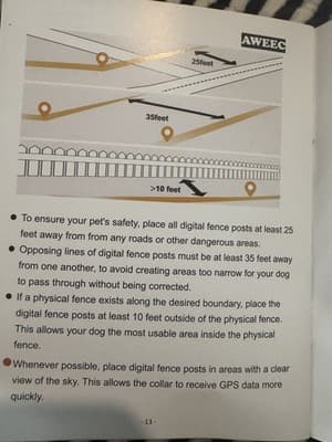 Aweec Wireless Dog Fence GPS Collar Training System - Orange - Thumbnail 21