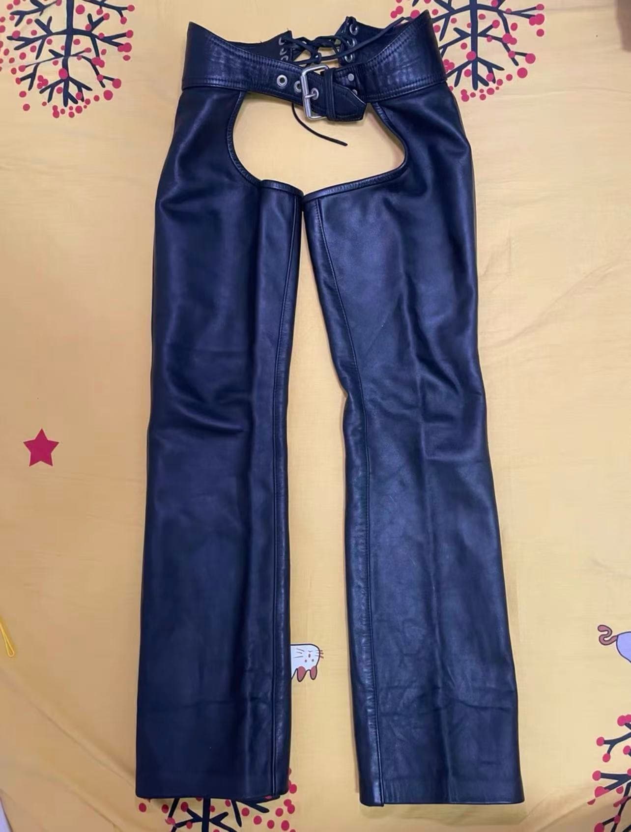 Mr S Leather Open-Crotch Leather Pants - Image 1