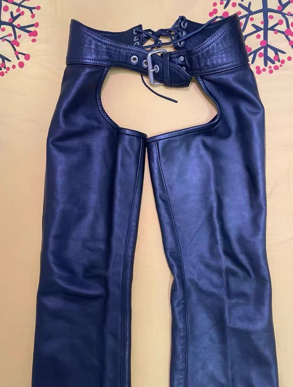 Mr S Leather Open-Crotch Leather Pants - Thumbnail 4