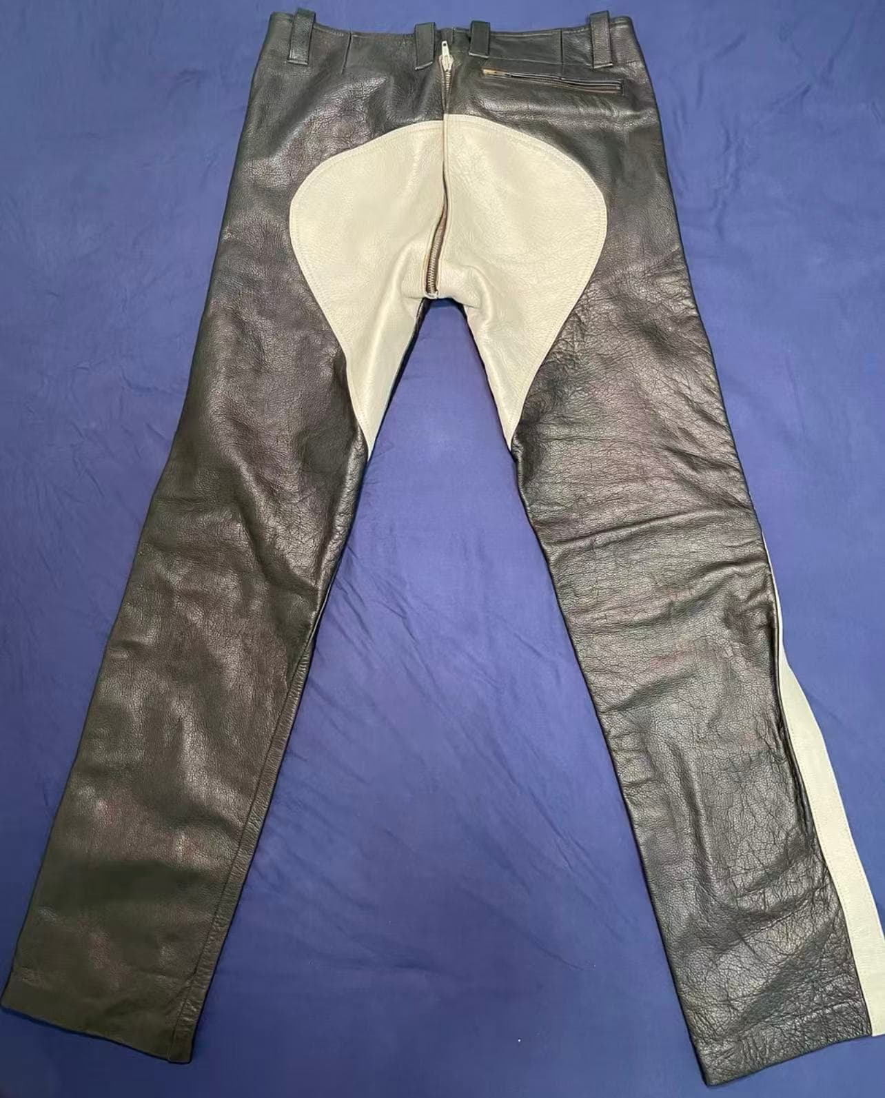 Men’s Cowhide Leather Pants – Leather Maniacs Classic Double-Zip Style** - Image 1