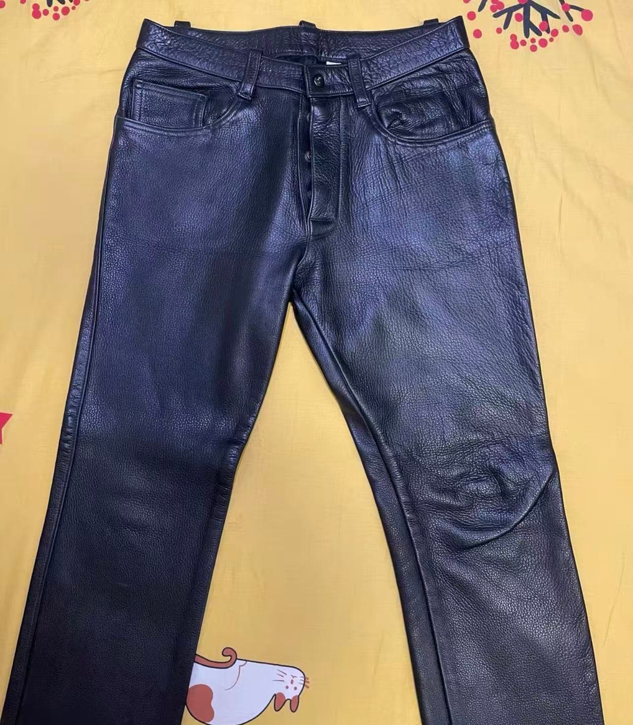 Mr S Leather Cowhide Leather Pants - Image 1