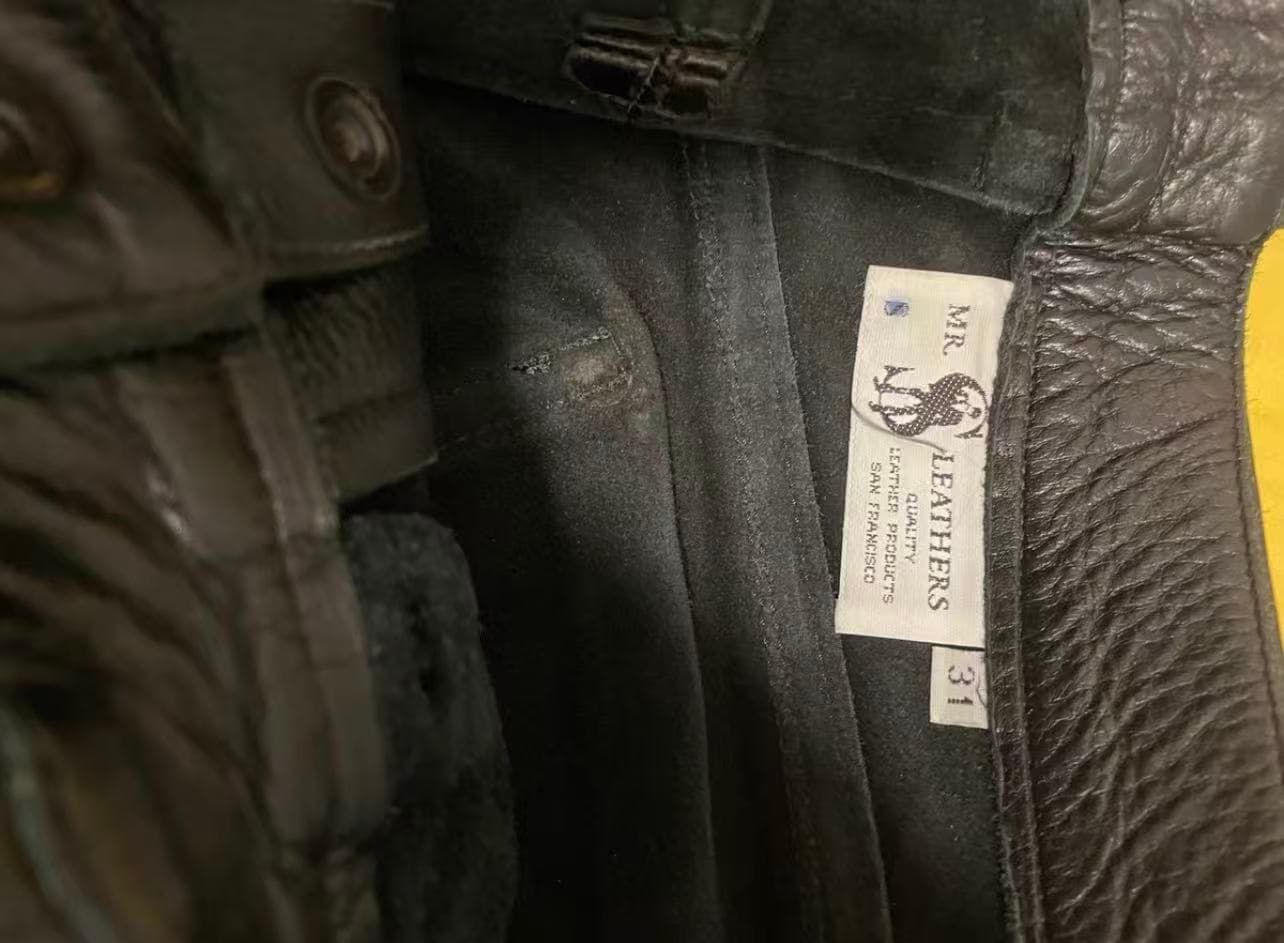 Mr S Leather Cowhide Leather Pants - Thumbnail 5