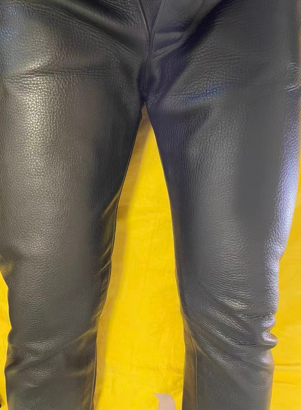 Mr S Leather Cowhide Leather Pants - Thumbnail 6