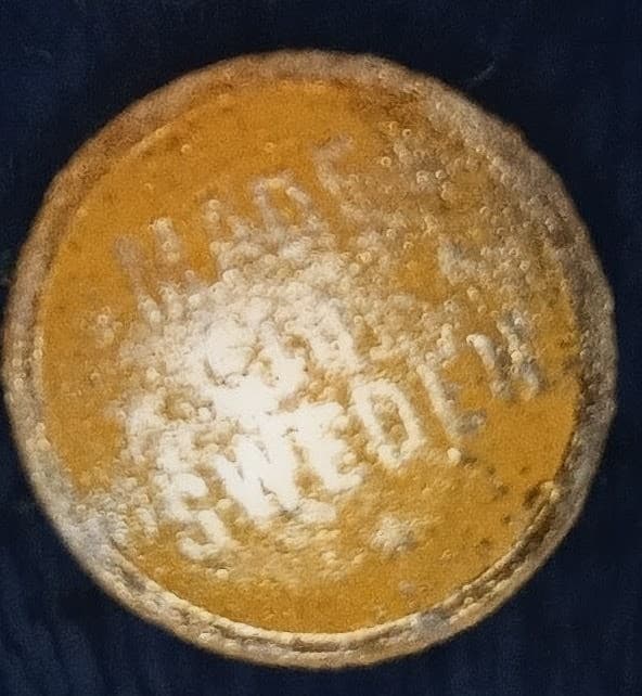 Vintage Blue Mottled Art Glass Egg Paperweight - Made in Sweden - Mid-Century Style - Thumbnail 3