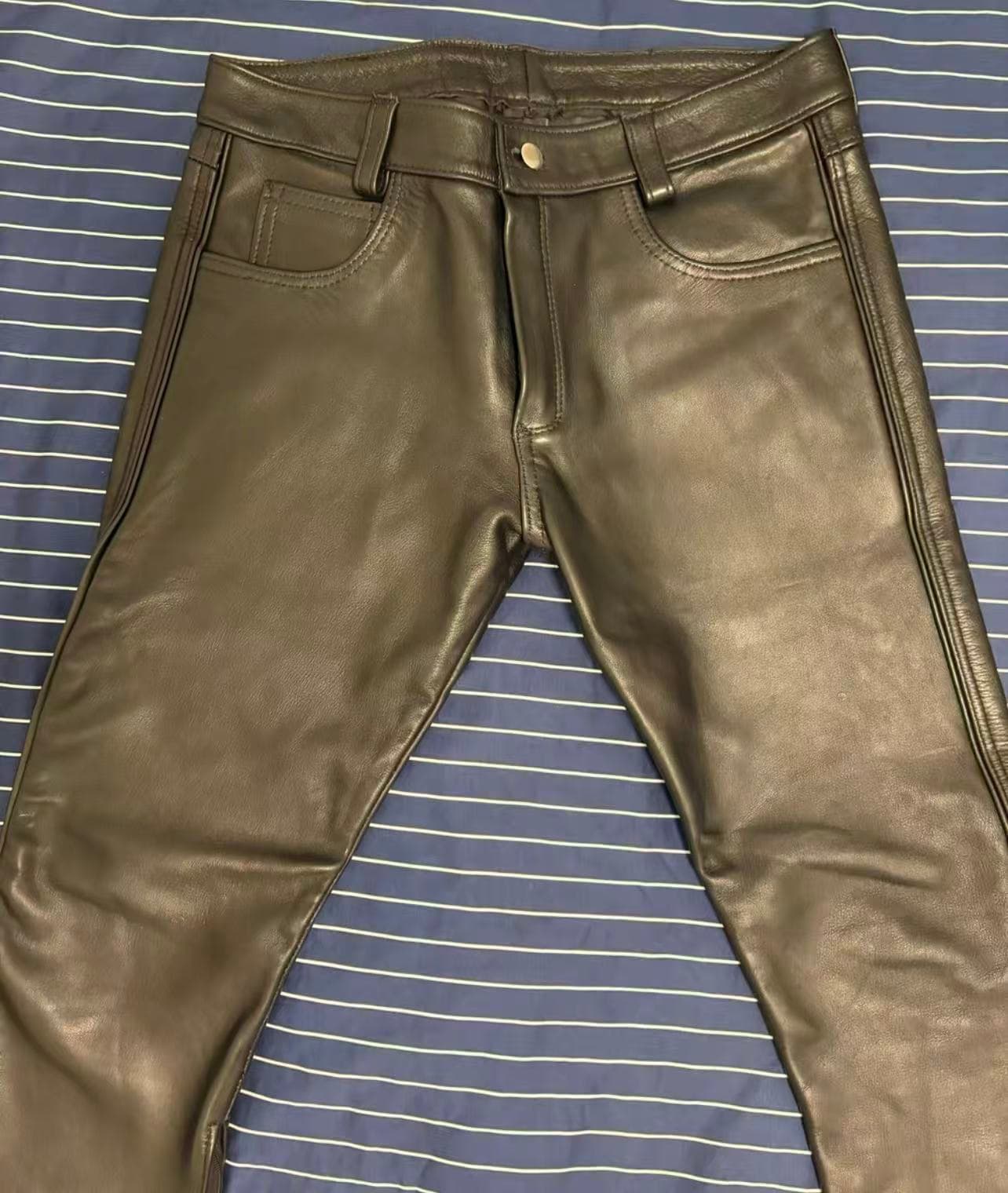 Regulation Leather Pants – Classic Style - Thumbnail 5