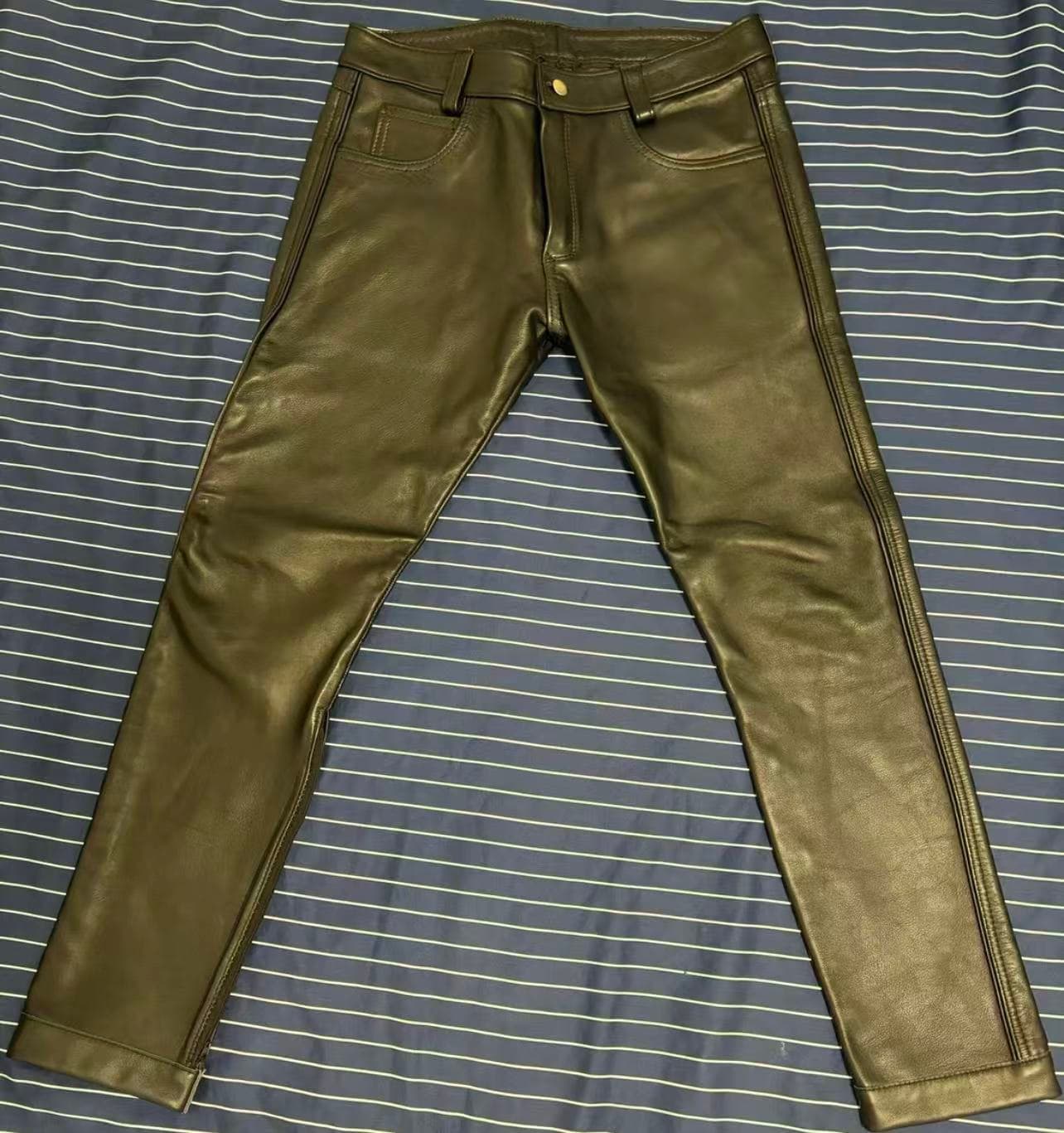 Regulation Leather Pants – Classic Style - Image 1