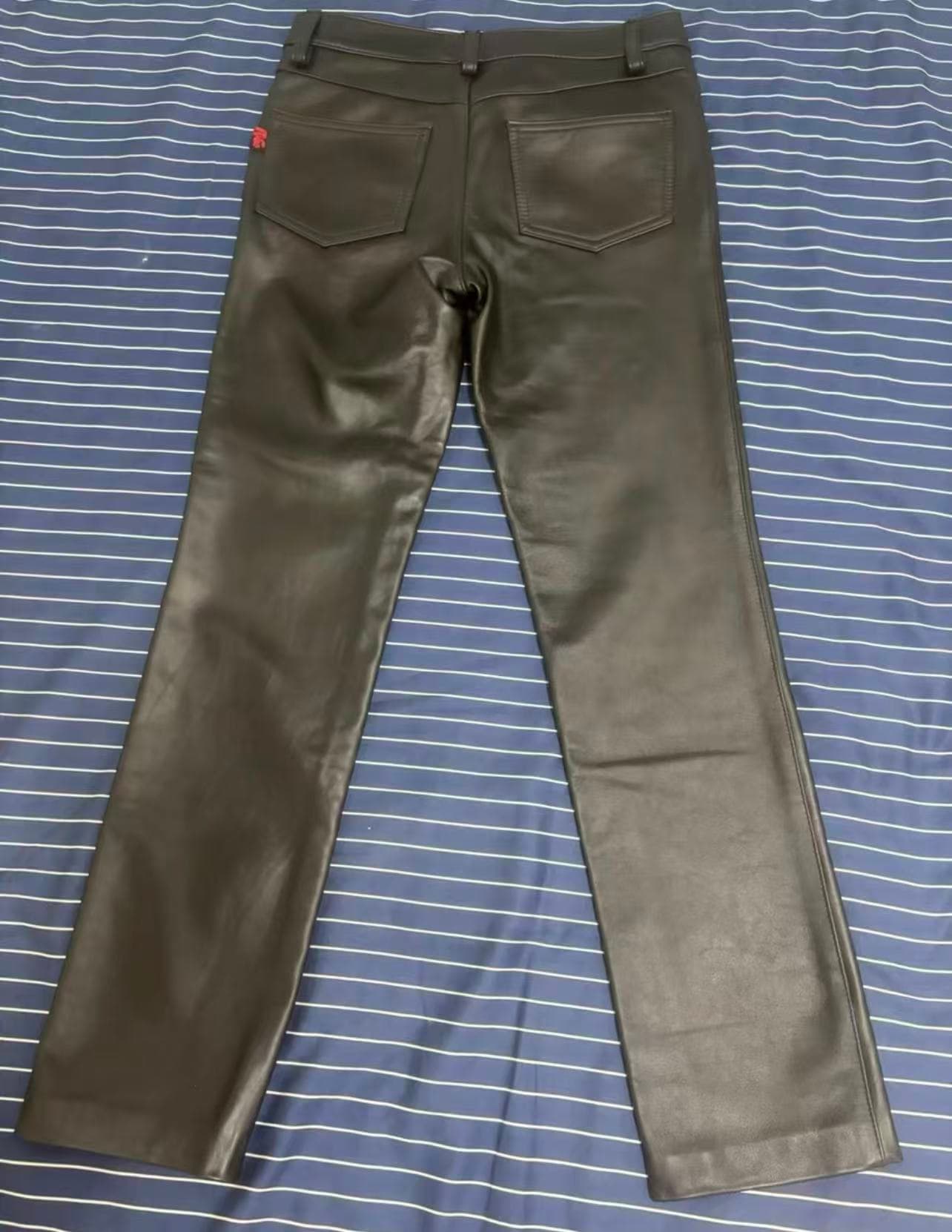 R&Co Premium Leather Jeans – Hipster Style Slim Leg - Thumbnail 2